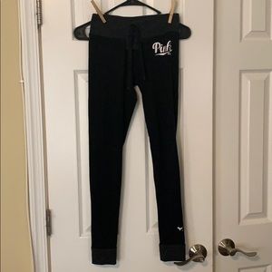 Gray and black Victoria’s Secret Yoga Leggins
